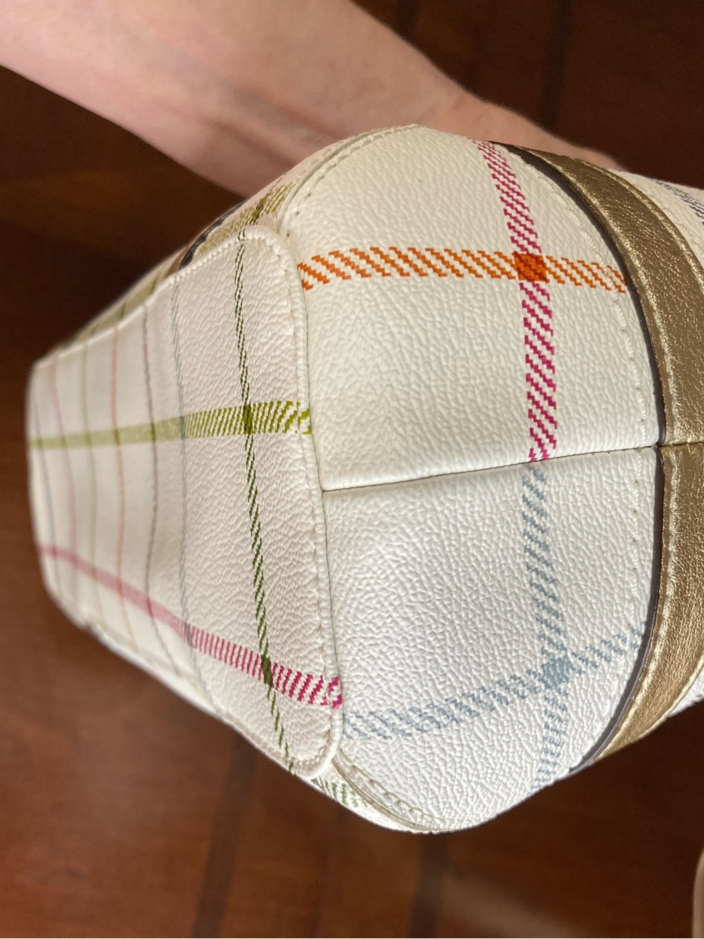 Coach Peyton Tattersall Plaid Shoulder Bag Heritage Collection Style 19173 EUC - Picture 11 of 15